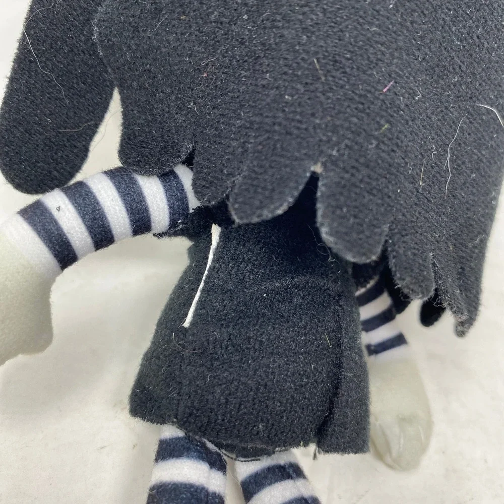 Nickelodeon The‎ Loud House Lucy Loud Goth 8 Inch Plush Doll Black White Striped